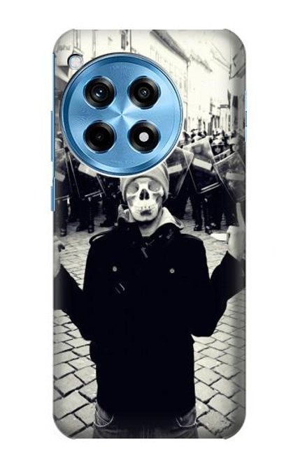 S1108 Skull Mask Man Protester Hülle Schutzhülle Taschen für OnePlus 12R