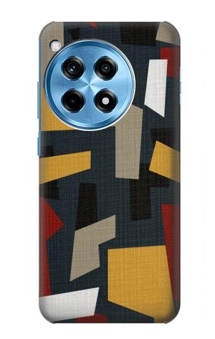 S3386 Abstract Fabric Texture Hülle Schutzhülle Taschen für OnePlus 12R