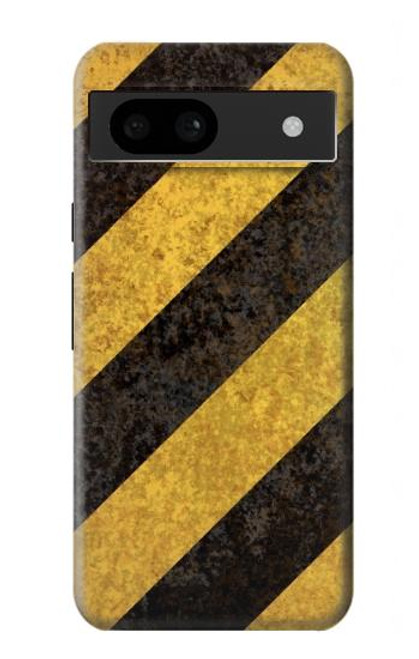 S2231 Yellow and Black Line Hazard Striped Hülle Schutzhülle Taschen für Google Pixel 8a