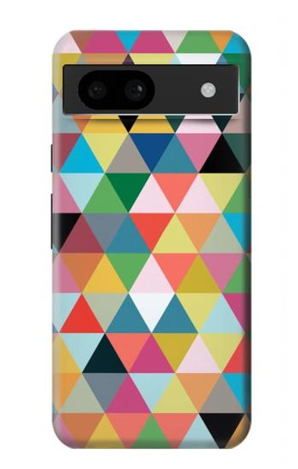 S3049 Triangles Vibrant Colors Hülle Schutzhülle Taschen für Google Pixel 8a