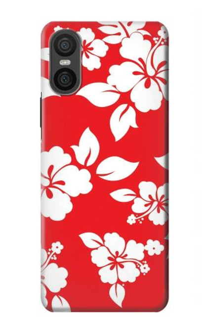 S1949 Hawaiian Hibiscus Pattern Hülle Schutzhülle Taschen für Sony Xperia 10 VI