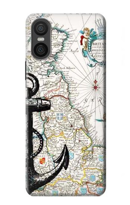 S1962 Nautical Chart Hülle Schutzhülle Taschen für Sony Xperia 10 VI