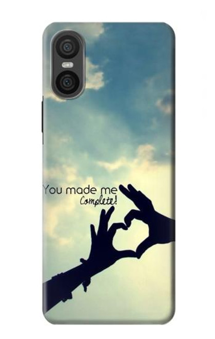 S2640 You Made Me Complete Love Hülle Schutzhülle Taschen für Sony Xperia 10 VI