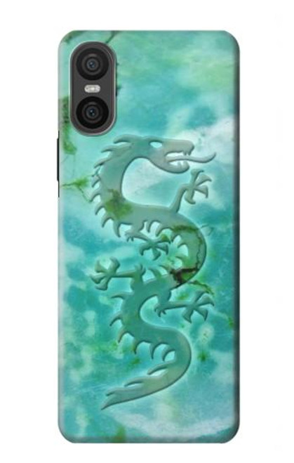 S2653 Dragon Green Turquoise Stone Graphic Hülle Schutzhülle Taschen für Sony Xperia 10 VI