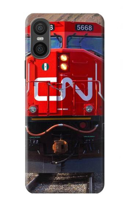 S2774 Train Canadian National Railway Hülle Schutzhülle Taschen für Sony Xperia 10 VI