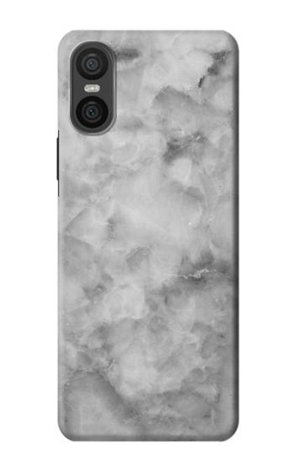 S2845 Gray Marble Texture Hülle Schutzhülle Taschen für Sony Xperia 10 VI