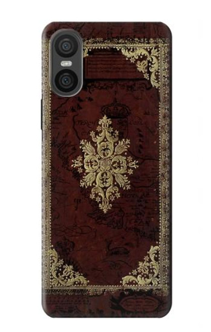 S3014 Vintage Map Book Cover Hülle Schutzhülle Taschen für Sony Xperia 10 VI