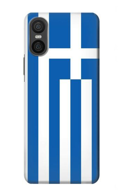 S3102 Flag of Greece Hülle Schutzhülle Taschen für Sony Xperia 10 VI