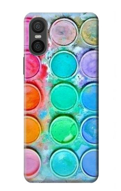 S3235 Watercolor Mixing Hülle Schutzhülle Taschen für Sony Xperia 10 VI