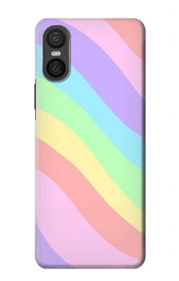 S3810 Pastel Unicorn Summer Wave Hülle Schutzhülle Taschen für Sony Xperia 10 VI
