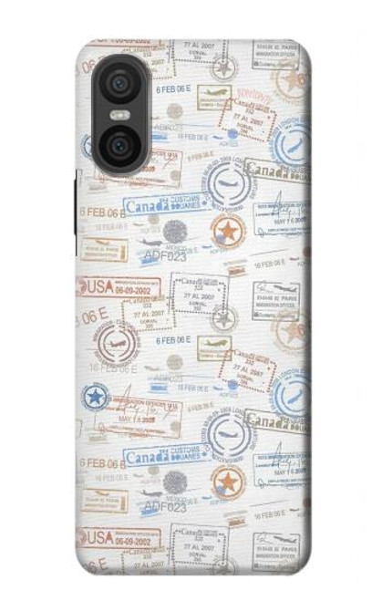 S3903 Travel Stamps Hülle Schutzhülle Taschen für Sony Xperia 10 VI