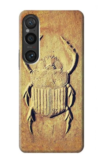 S2401 Egyptian Scarab Beetle Graphic Printed Hülle Schutzhülle Taschen für Sony Xperia 1 VI