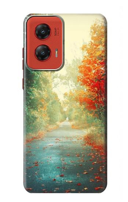 S0913 Road Through The Woods Hülle Schutzhülle Taschen für Motorola Moto G Stylus 5G (2024)
