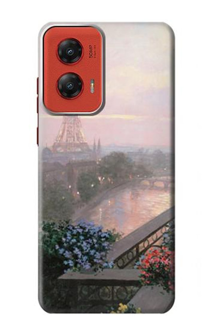 S1443 Terrace in Paris Eifel Hülle Schutzhülle Taschen für Motorola Moto G Stylus 5G (2024)