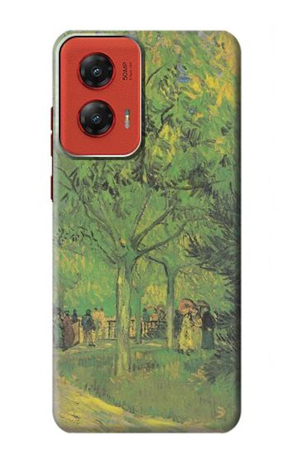S3748 Van Gogh A Lane in a Public Garden Hülle Schutzhülle Taschen für Motorola Moto G Stylus 5G (2024)