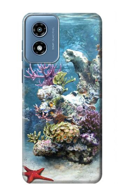 S0227 Aquarium Hülle Schutzhülle Taschen für Motorola Moto G Play 4G (2024)