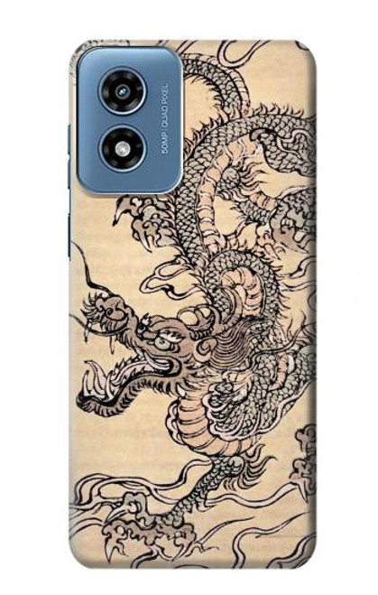 S0318 Antique Dragon Hülle Schutzhülle Taschen für Motorola Moto G Play 4G (2024)