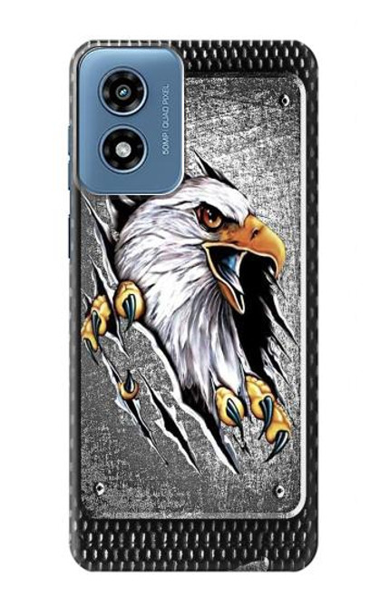 S0855 Eagle Metal Hülle Schutzhülle Taschen für Motorola Moto G Play 4G (2024)