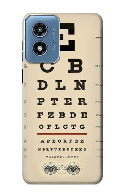 S2502 Eye Exam Chart Decorative Decoupage Poster Hülle Schutzhülle Taschen für Motorola Moto G Play 4G (2024)