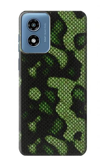 S2877 Green Snake Skin Graphic Printed Hülle Schutzhülle Taschen für Motorola Moto G Play 4G (2024)