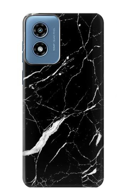 S2895 Black Marble Graphic Printed Hülle Schutzhülle Taschen für Motorola Moto G Play 4G (2024)