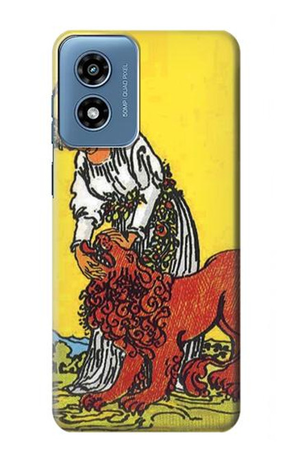 S3458 Strength Tarot Card Hülle Schutzhülle Taschen für Motorola Moto G Play 4G (2024)