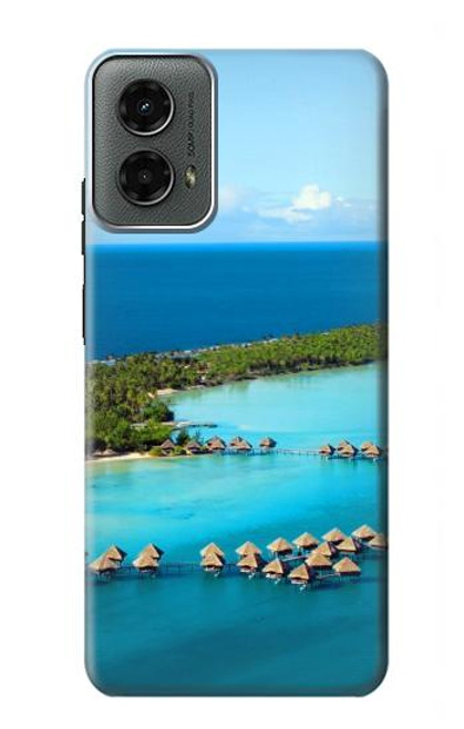 S0844 Bora Bora Island Hülle Schutzhülle Taschen für Motorola Moto G 5G (2024)