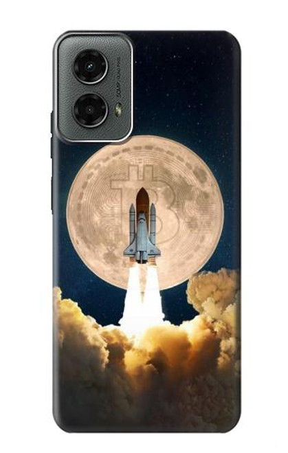 S3859 Bitcoin to the Moon Hülle Schutzhülle Taschen für Motorola Moto G 5G (2024)