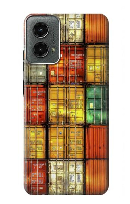 S3861 Colorful Container Block Hülle Schutzhülle Taschen für Motorola Moto G 5G (2024)