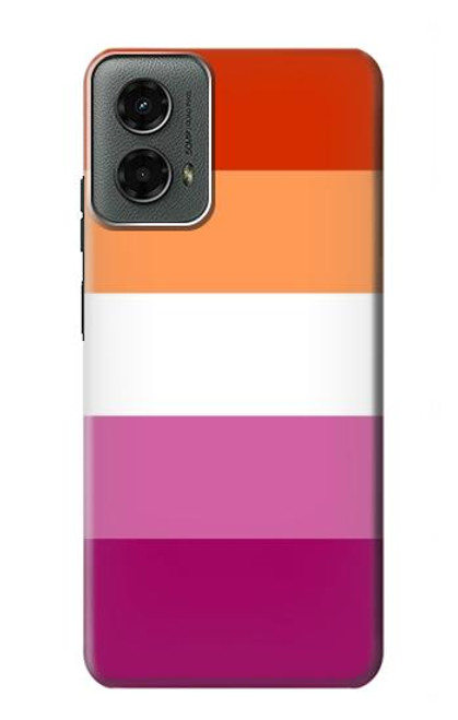 S3887 Lesbian Pride Flag Hülle Schutzhülle Taschen für Motorola Moto G 5G (2024)