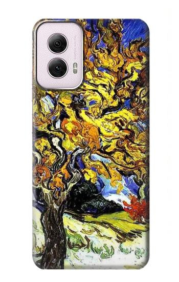 S0902 Mulberry Tree Van Gogh Hülle Schutzhülle Taschen für Motorola Moto G Power 5G (2024)
