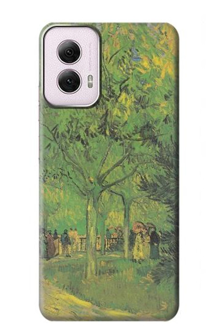 S3748 Van Gogh A Lane in a Public Garden Hülle Schutzhülle Taschen für Motorola Moto G Power 5G (2024)
