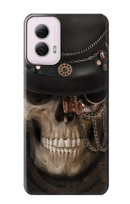 S3852 Steampunk Skull Hülle Schutzhülle Taschen für Motorola Moto G Power 5G (2024)
