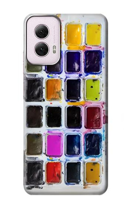 S3956 Watercolor Palette Box Graphic Hülle Schutzhülle Taschen für Motorola Moto G Power 5G (2024)