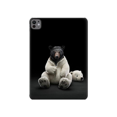 S0878 Black Bear Hülle Schutzhülle Taschen für iPad Pro 11 (2024,2025)