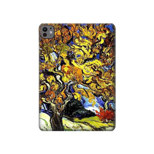 S0902 Mulberry Tree Van Gogh Hülle Schutzhülle Taschen für iPad Pro 11 (2024,2025)