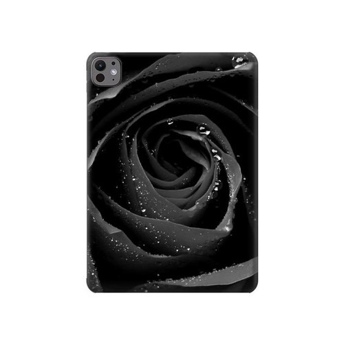 S1598 Black Rose Hülle Schutzhülle Taschen für iPad Pro 11 (2024,2025)