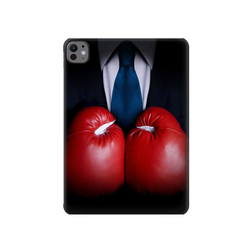 S2261 Businessman Black Suit With Boxing Gloves Hülle Schutzhülle Taschen für iPad Pro 11 (2024,2025)