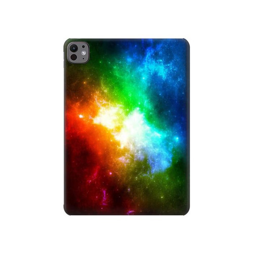 S2312 Colorful Rainbow Space Galaxy Hülle Schutzhülle Taschen für iPad Pro 11 (2024,2025)