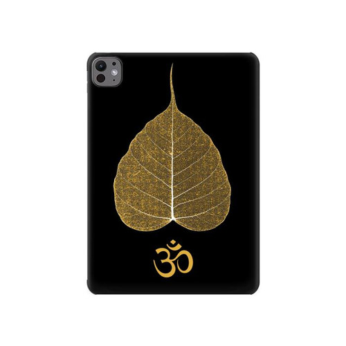S2331 Gold Leaf Buddhist Om Symbol Hülle Schutzhülle Taschen für iPad Pro 11 (2024,2025)