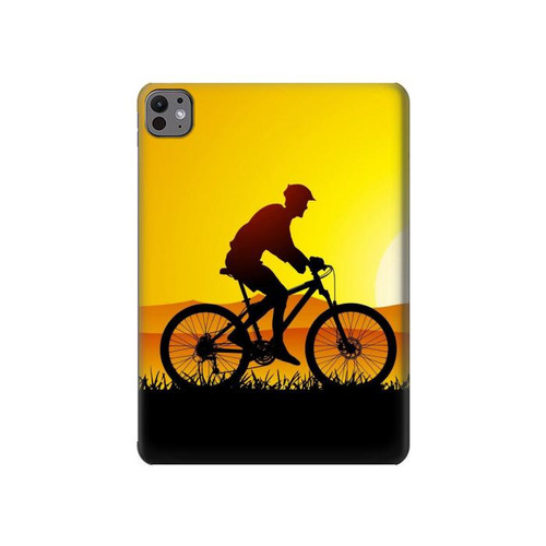 S2385 Bicycle Bike Sunset Hülle Schutzhülle Taschen für iPad Pro 11 (2024,2025)