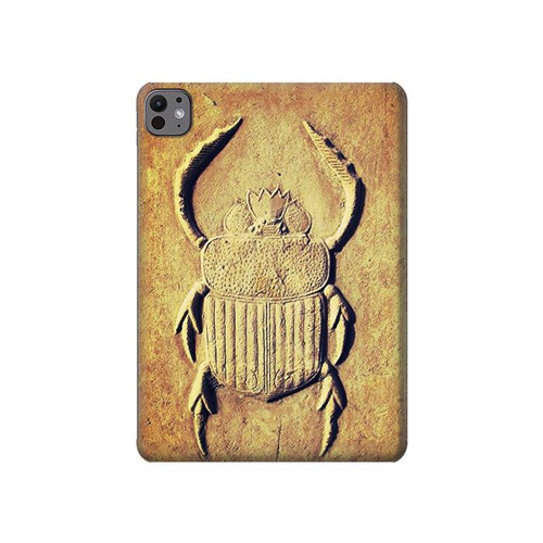 S2401 Egyptian Scarab Beetle Graphic Printed Hülle Schutzhülle Taschen für iPad Pro 11 (2024,2025)