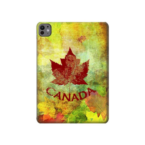 S2523 Canada Autumn Maple Leaf Hülle Schutzhülle Taschen für iPad Pro 11 (2024,2025)