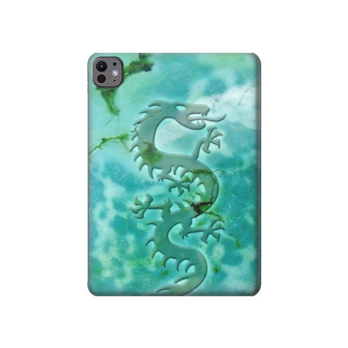 S2653 Dragon Green Turquoise Stone Graphic Hülle Schutzhülle Taschen für iPad Pro 11 (2024,2025)