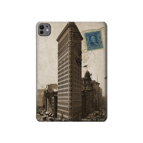 S2832 New York 1903 Flatiron Building Postcard Hülle Schutzhülle Taschen für iPad Pro 11 (2024,2025)