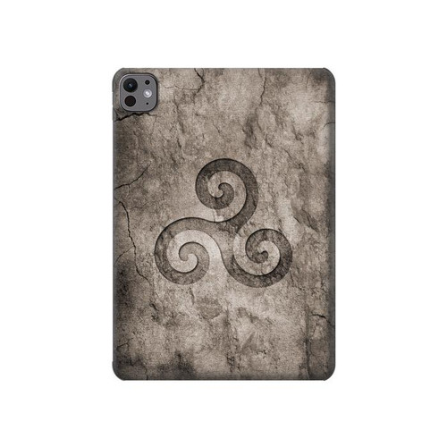 S2892 Triskele Symbol Stone Texture Hülle Schutzhülle Taschen für iPad Pro 11 (2024,2025)