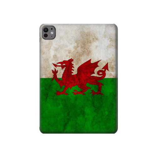 S2976 Wales Football Soccer Flag Hülle Schutzhülle Taschen für iPad Pro 11 (2024,2025)