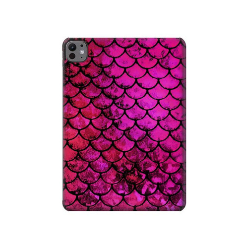 S3051 Pink Mermaid Fish Scale Hülle Schutzhülle Taschen für iPad Pro 11 (2024,2025)