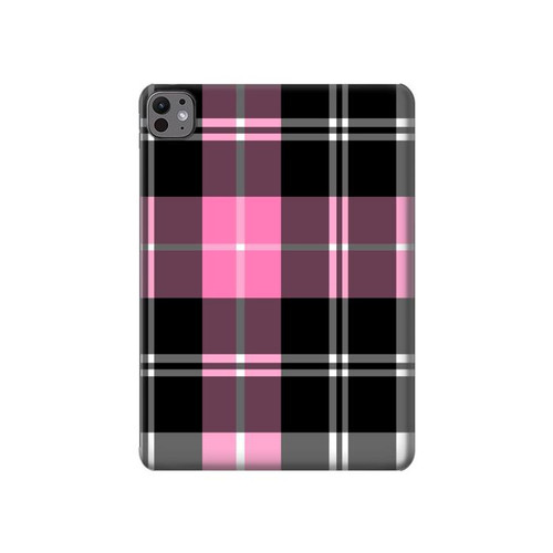 S3091 Pink Plaid Pattern Hülle Schutzhülle Taschen für iPad Pro 11 (2024,2025)