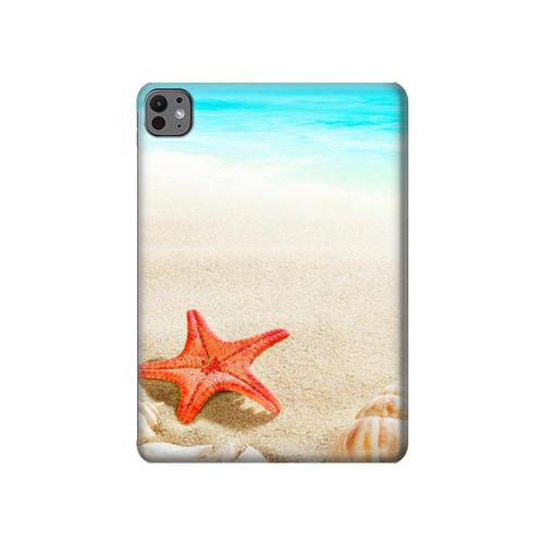 S3212 Sea Shells Starfish Beach Hülle Schutzhülle Taschen für iPad Pro 11 (2024,2025)